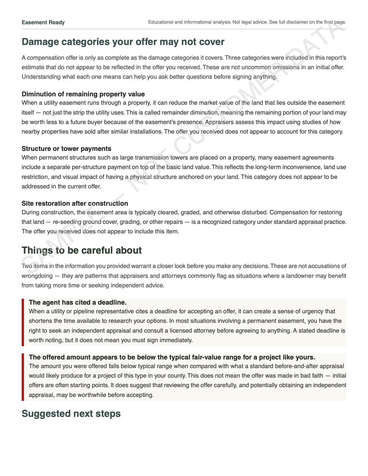 Sample report page 3