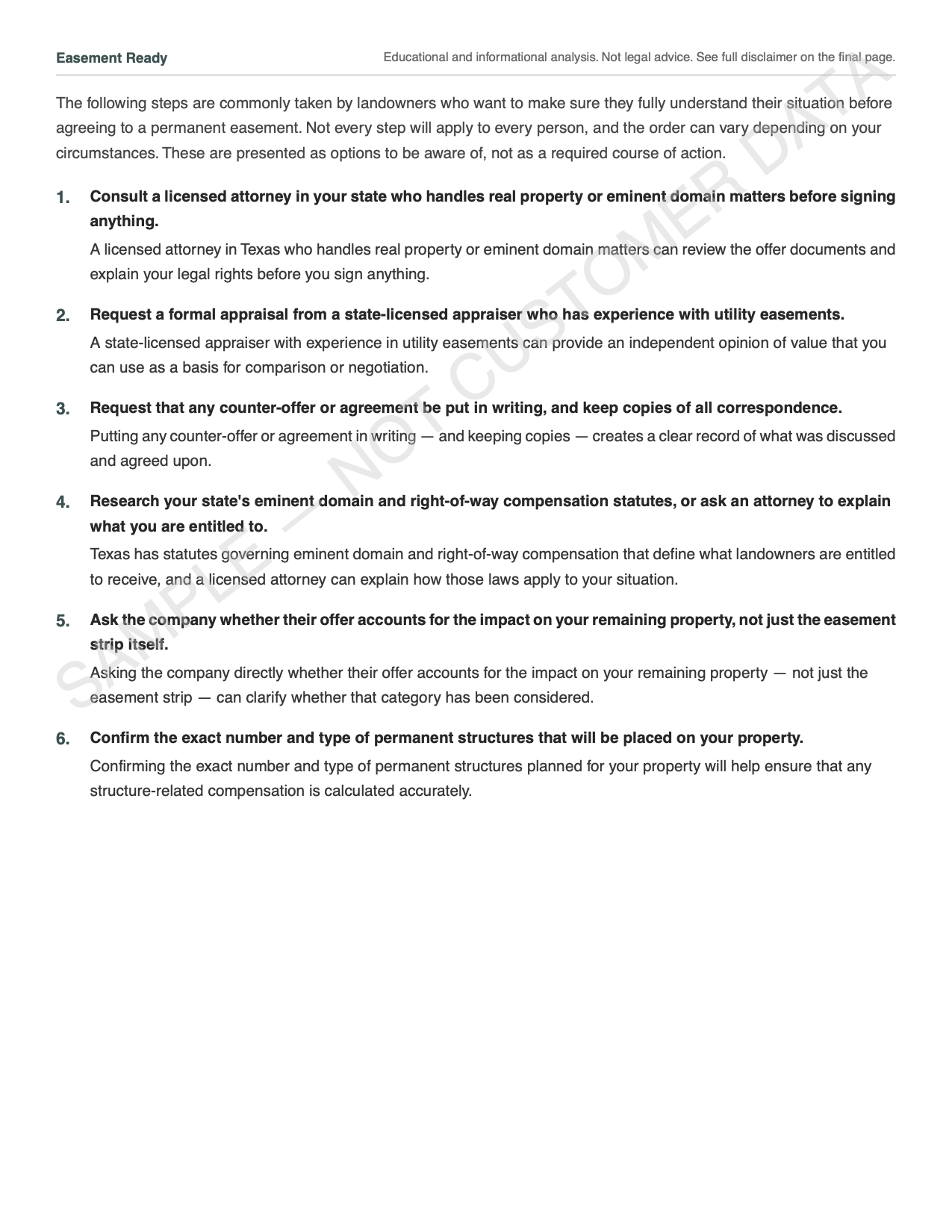 Sample report page 4